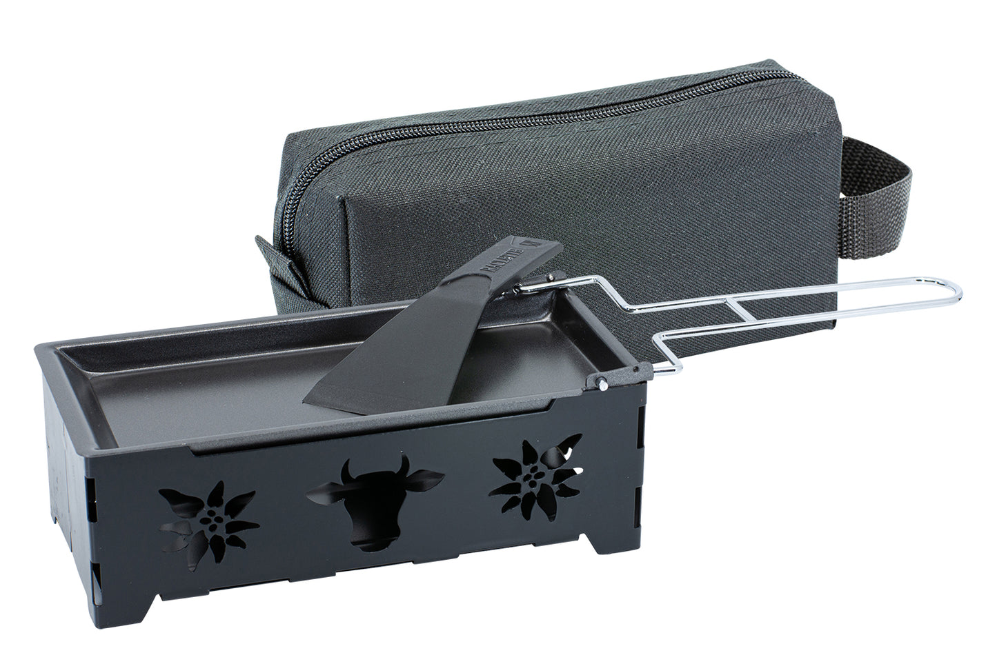 Kerzenraclette 2go "Muh", anthrazit