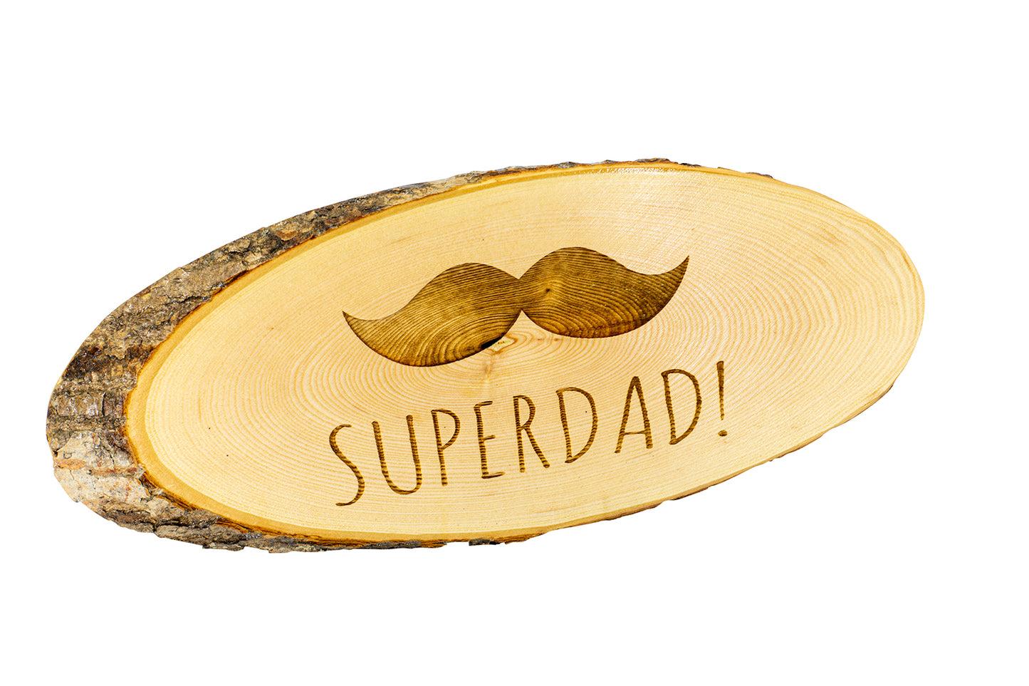 Holzbrett “Superdad”, Buche, div. Ausführungen