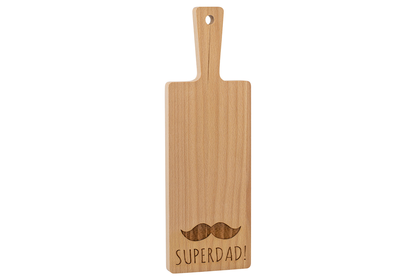 Holzbrett “Superdad”, Buche, div. Ausführungen