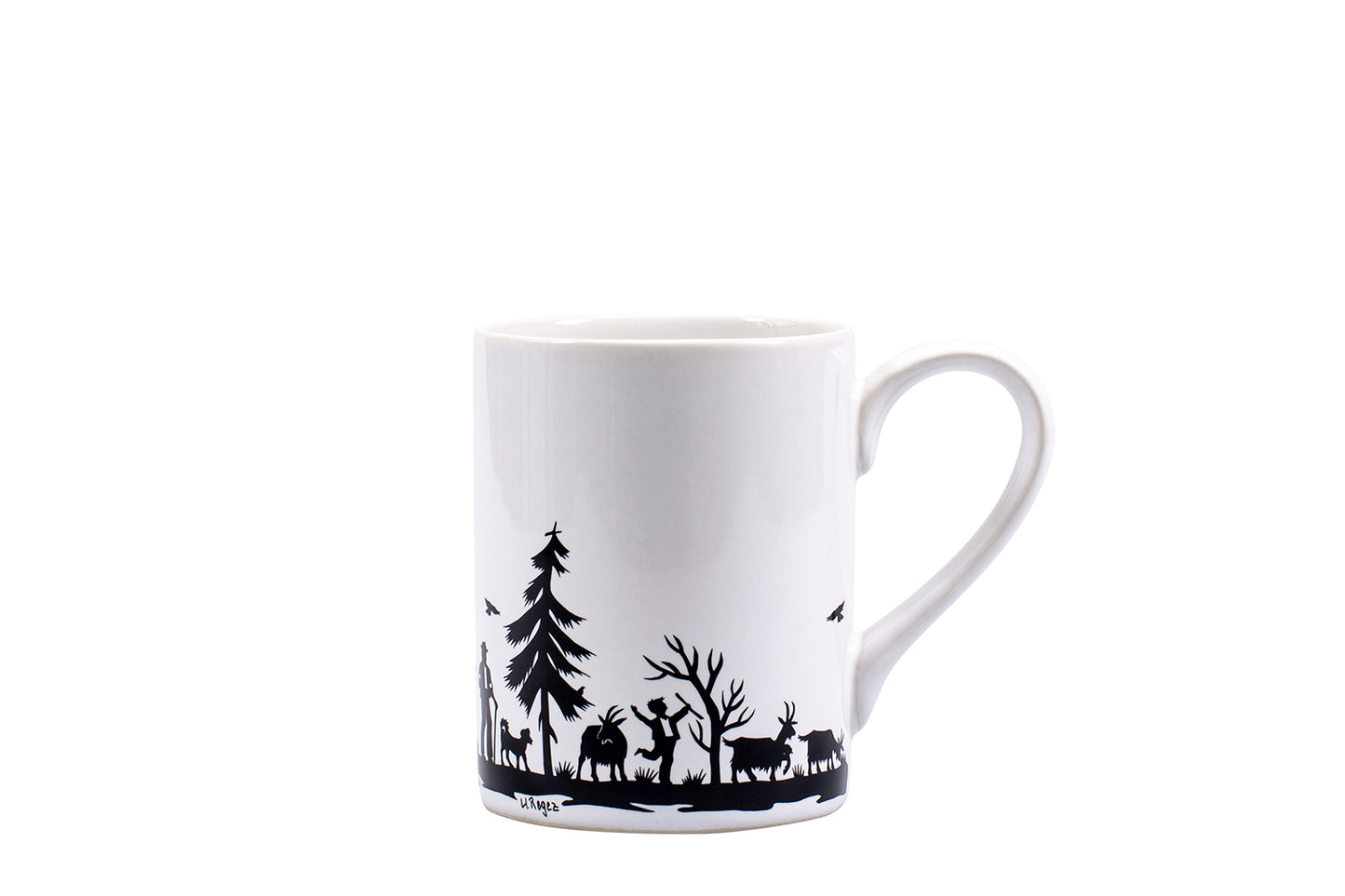 Tasse mit Henkel, Ø 8 cm, 400 ml, div. Motive