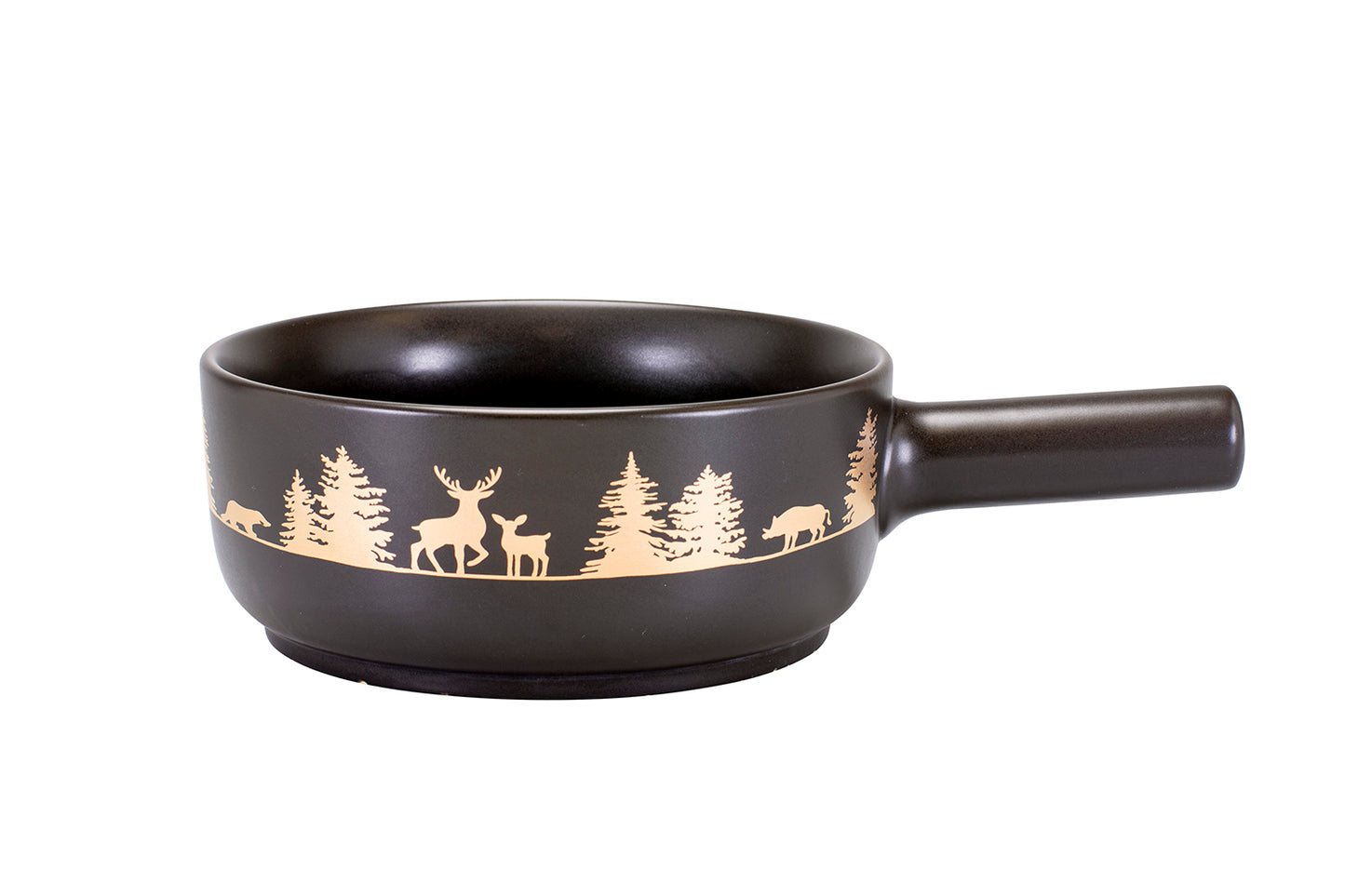 Käsefondue-Caquelon E22 "Wildtiere", Ø 22 cm