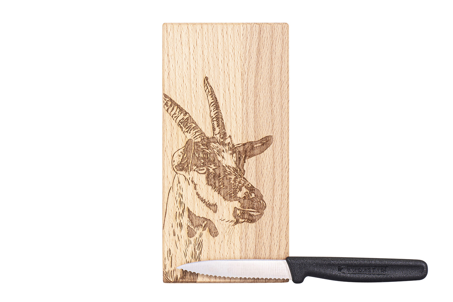 Holzbrett "Ziege", Buche, div. Ausführungen