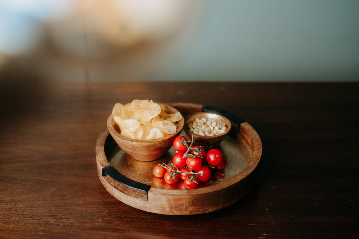 Schale “Shine”, Mangoholz, gold, div. Grössen