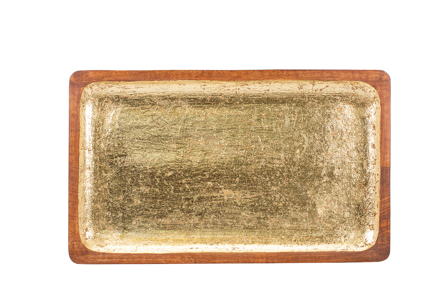 Servierteller “Shine”, Mangoholz, gold, div. Ausführungen