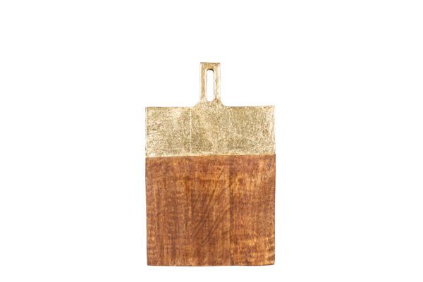 Holzbrett “Shine”, Mangoholz, gold div. Ausführungen