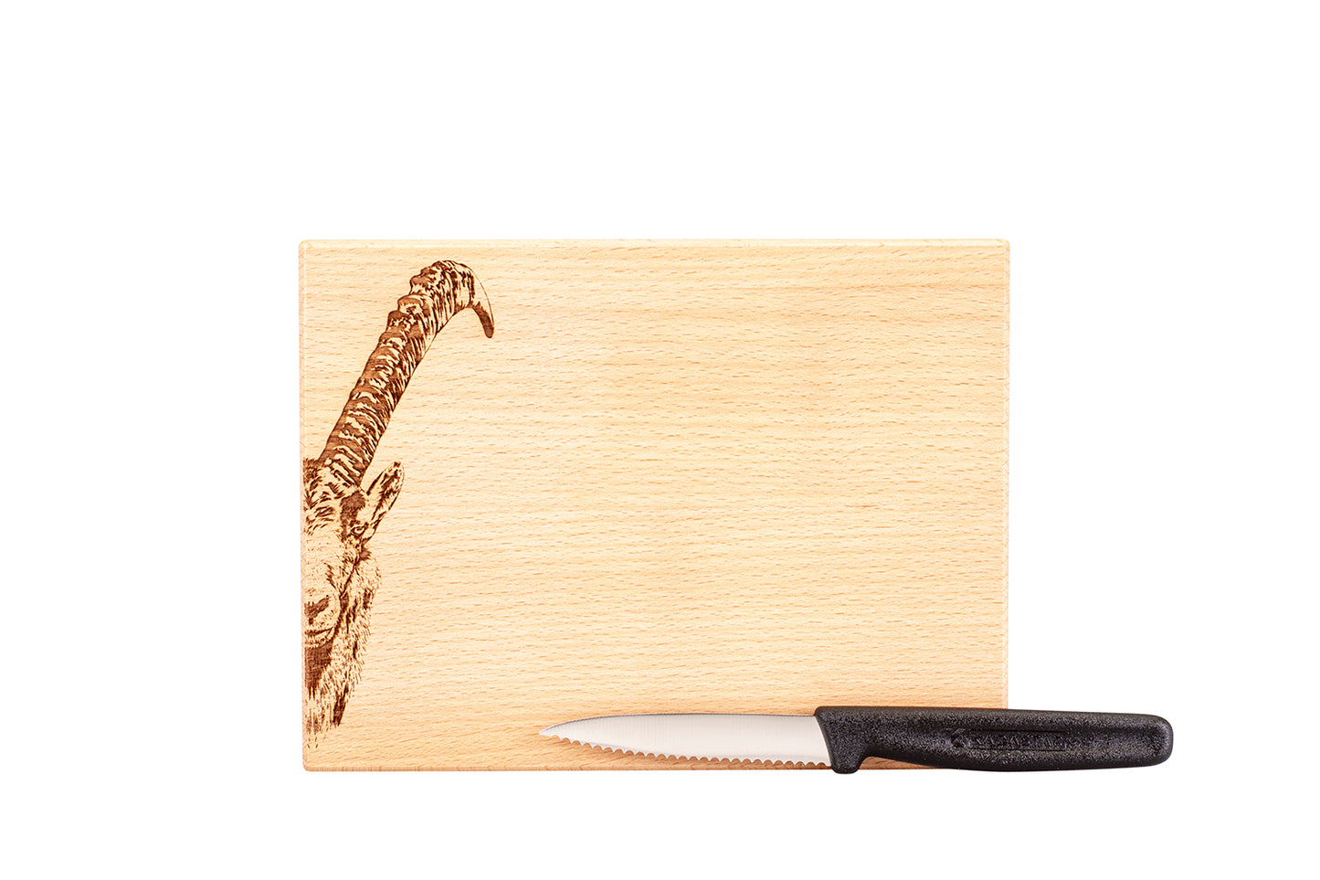 Messerbrett XL "Steinbock Zoom", 20 x 15 x 2 cm
