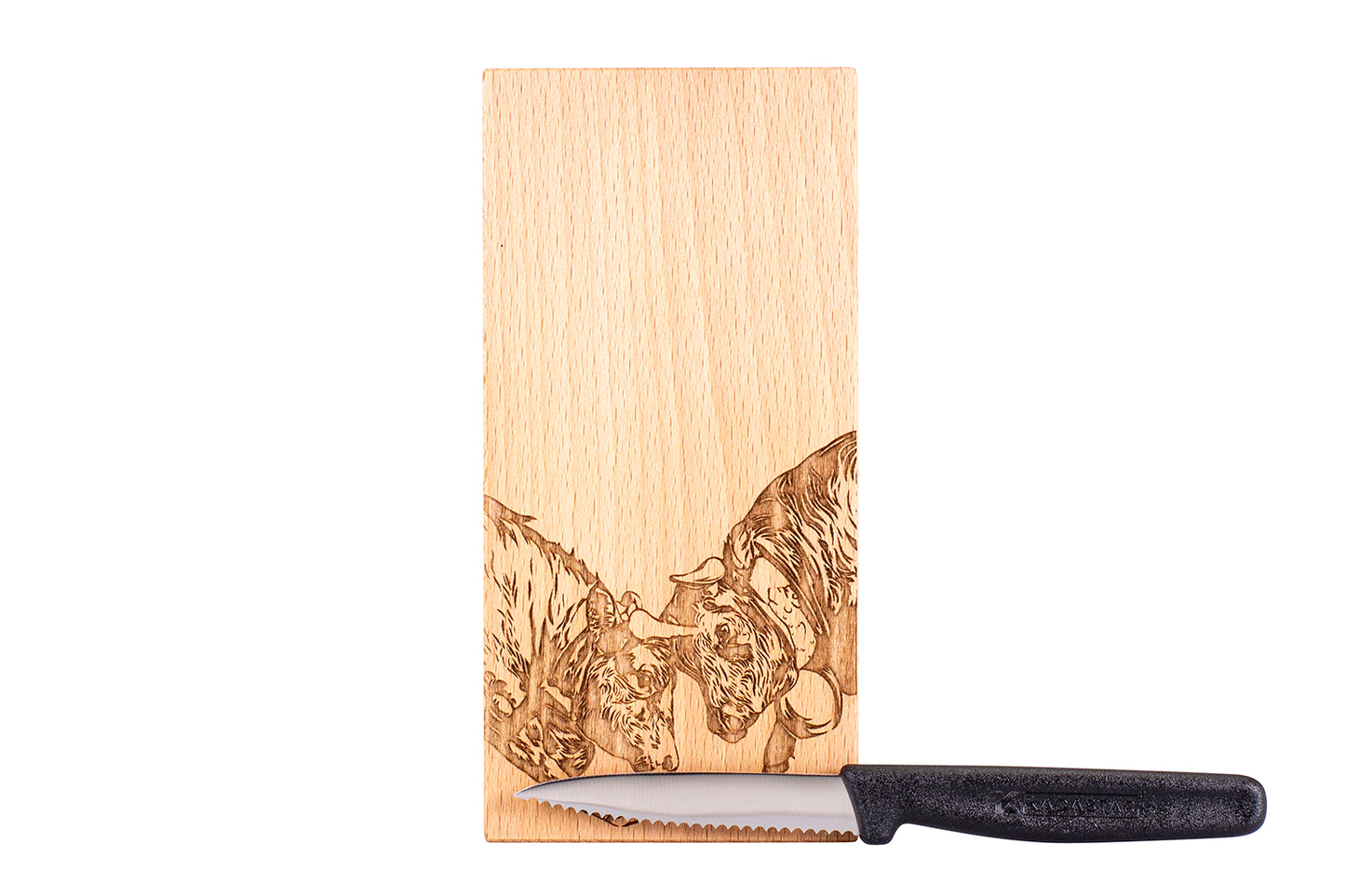 Holzbrett "Eringer Kühe", Buche, div. Ausführungen