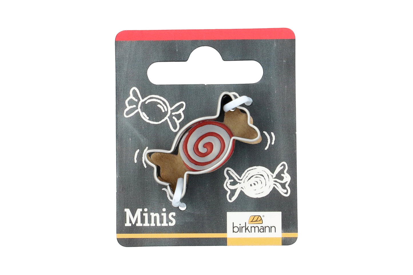 Mini Ausstechform "Bonbon", Edelstahl, 3 cm. 5st