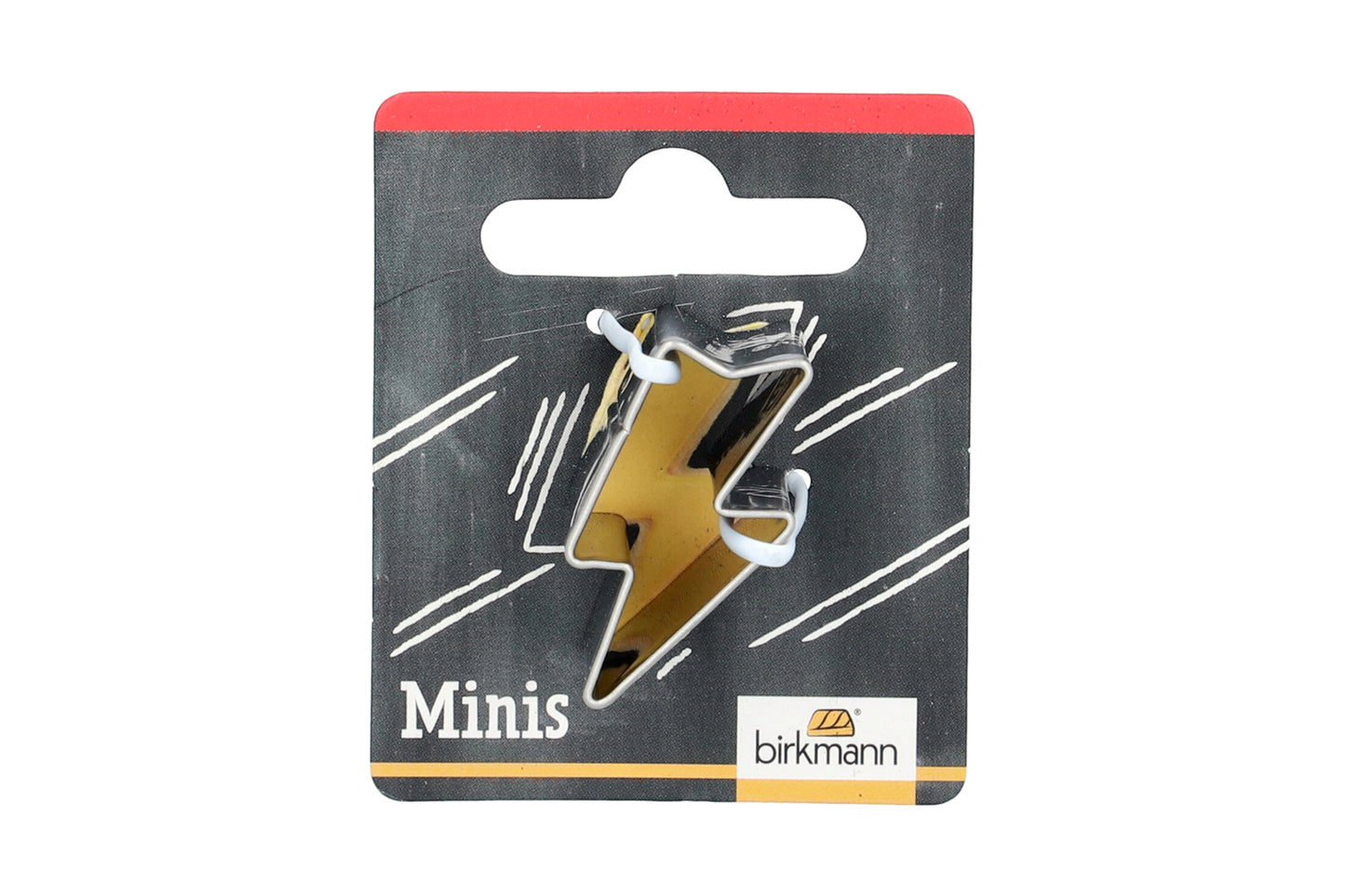 Mini Ausstechform "Blitz", Edelstahl, 3 cm. 5st