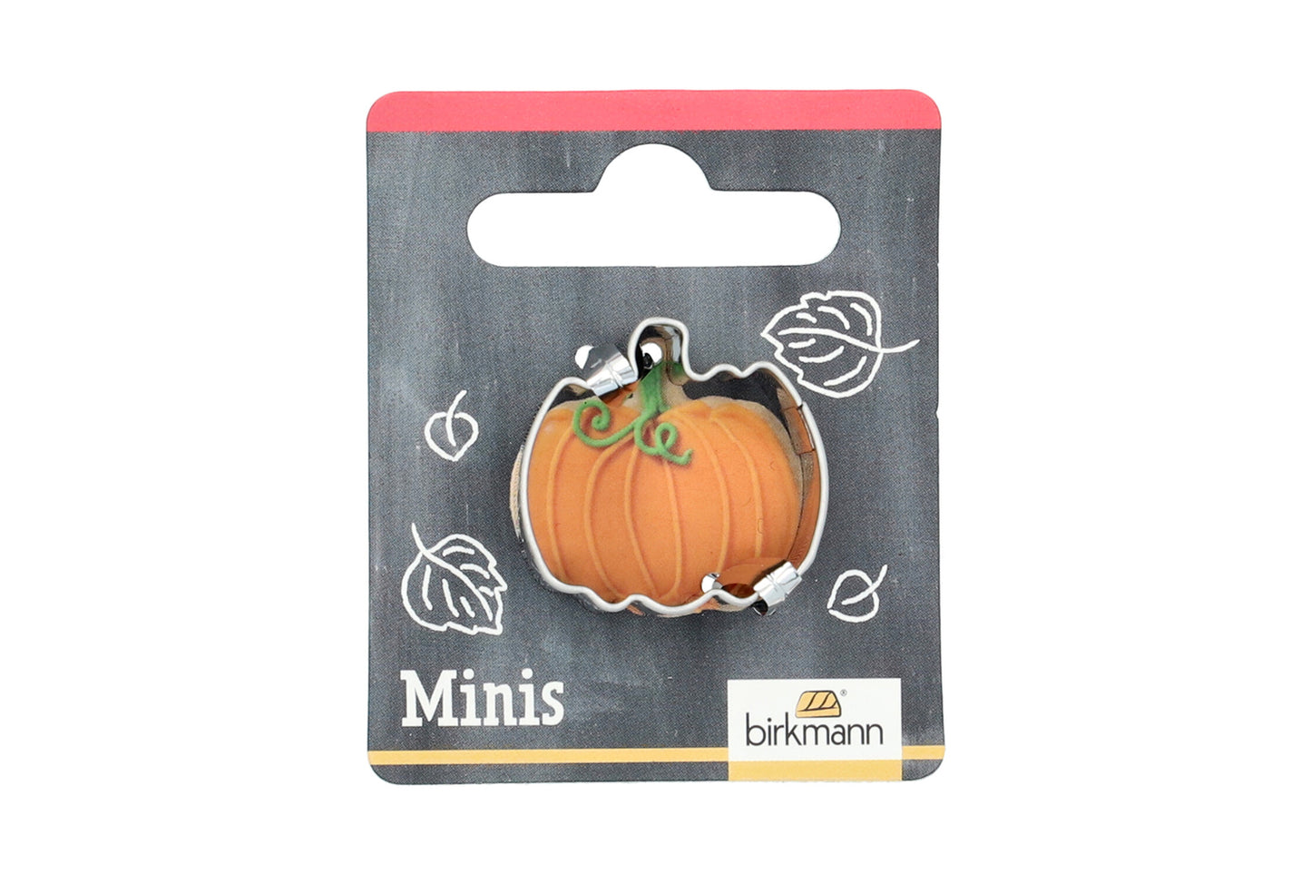 Mini Ausstechform "Kürbis", Edelstahl, 2,5 cm. 5st