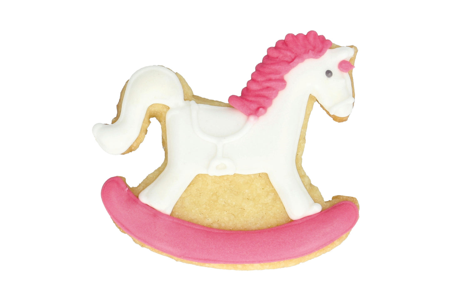 Mini Ausstechform "Schaukelpferd", Edelstahl, 3 cm. 5st