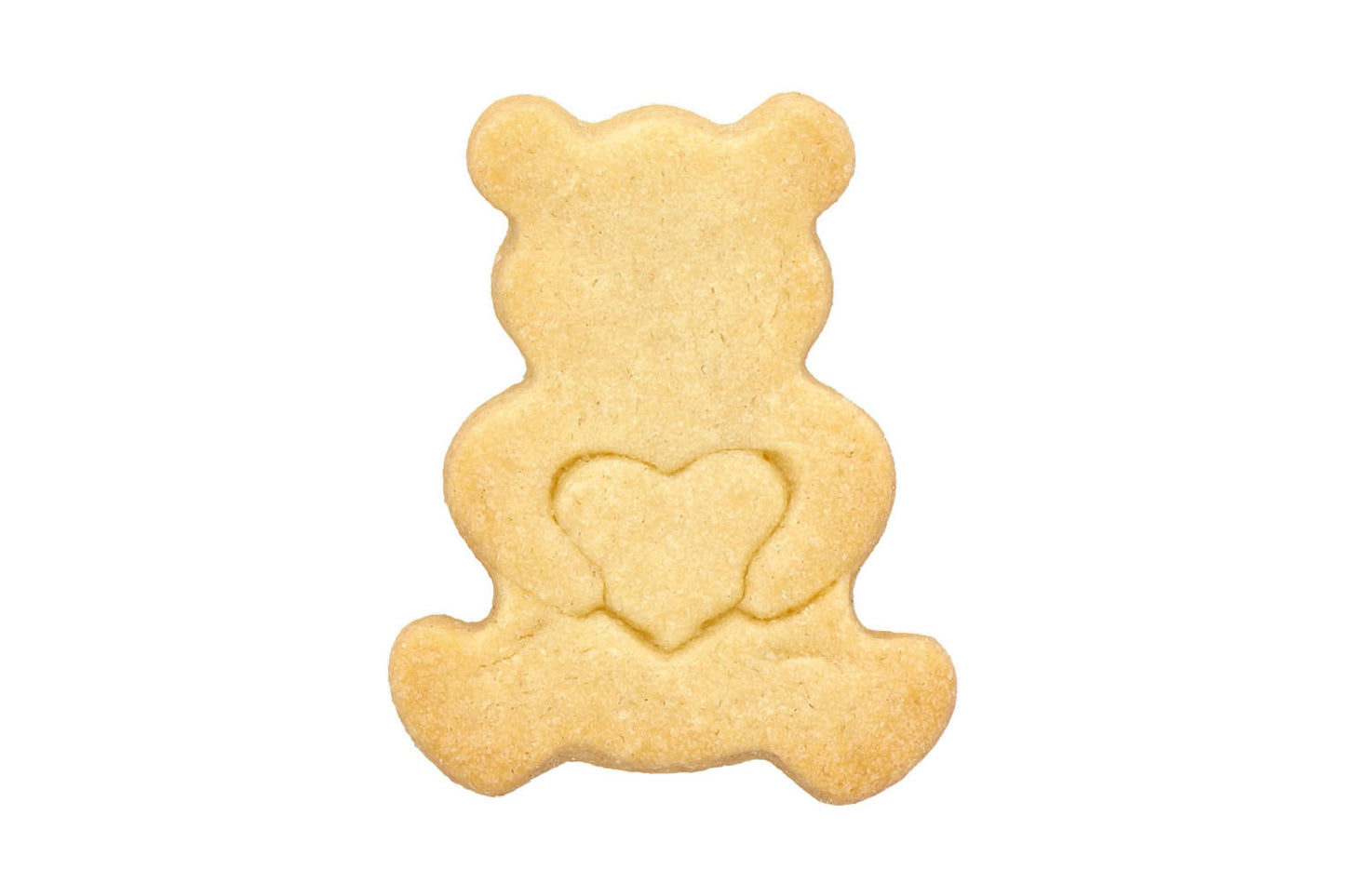 Ausstechform "Teddybär mit Herz", Edelstahl, 6 cm. 5st