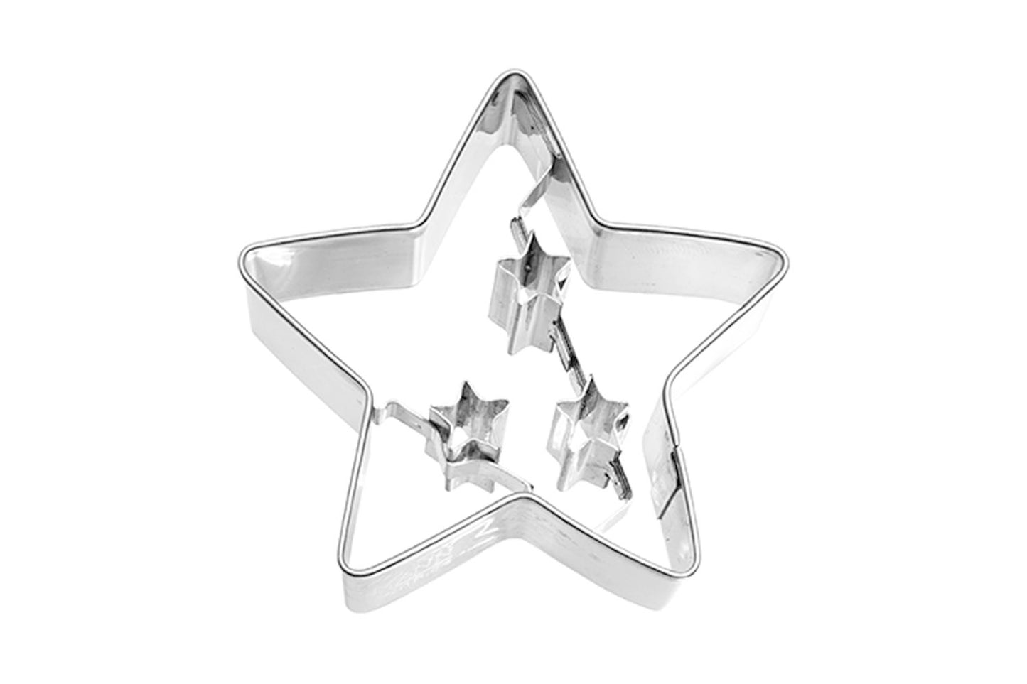 Ausstechform "Weihnachts-Stern", Edelstahl, 6,5 cm. 5st
