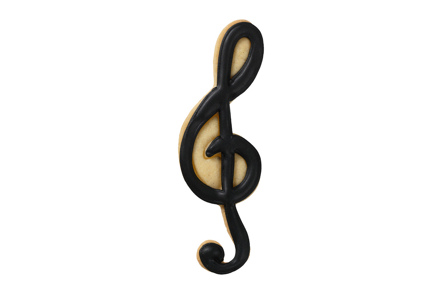 Ausstechform "Notenschlüssel", Edelstahl, 11.5 cm. 5st