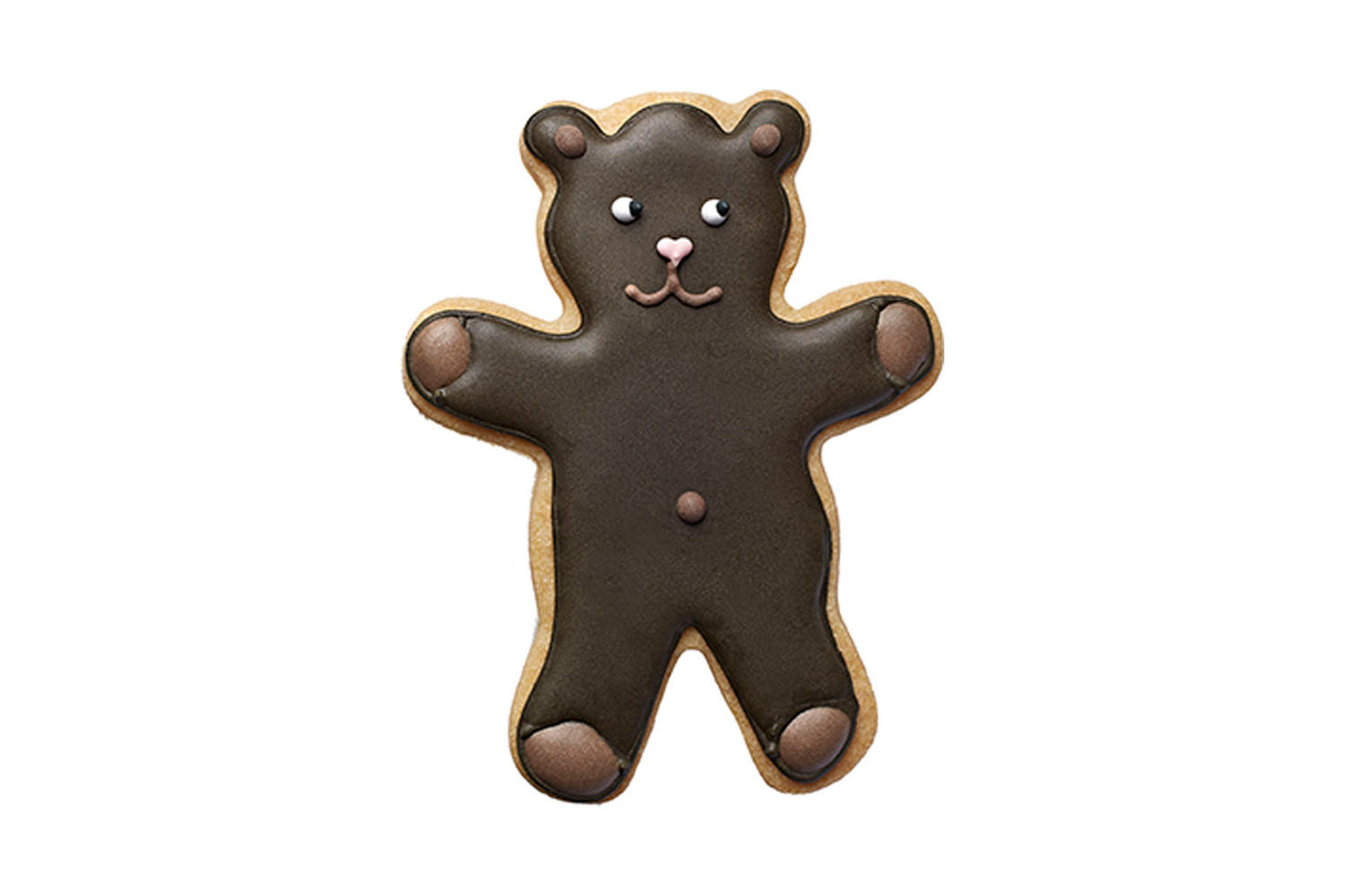 Ausstechform "Teddy-Bär", Edelstahl, 4,5 cm, 5st