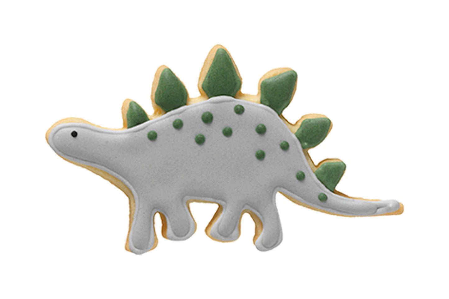Ausstechform "Stegosaurus", Edelstahl, 11 cm, 5st