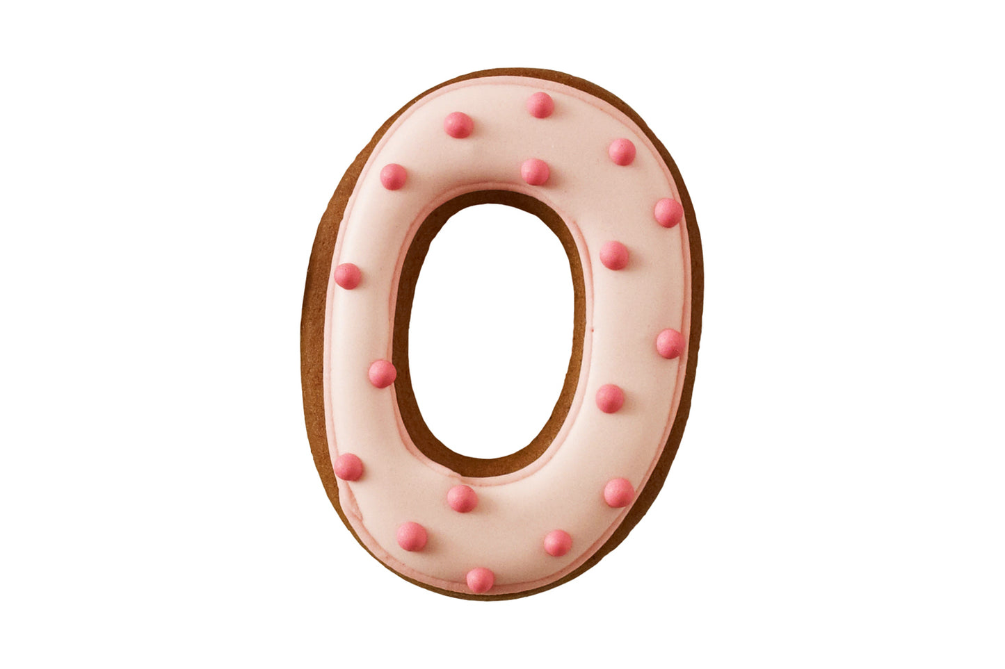 Ausstechform "Zahl 0", Edelstahl, 6 cm, 5st