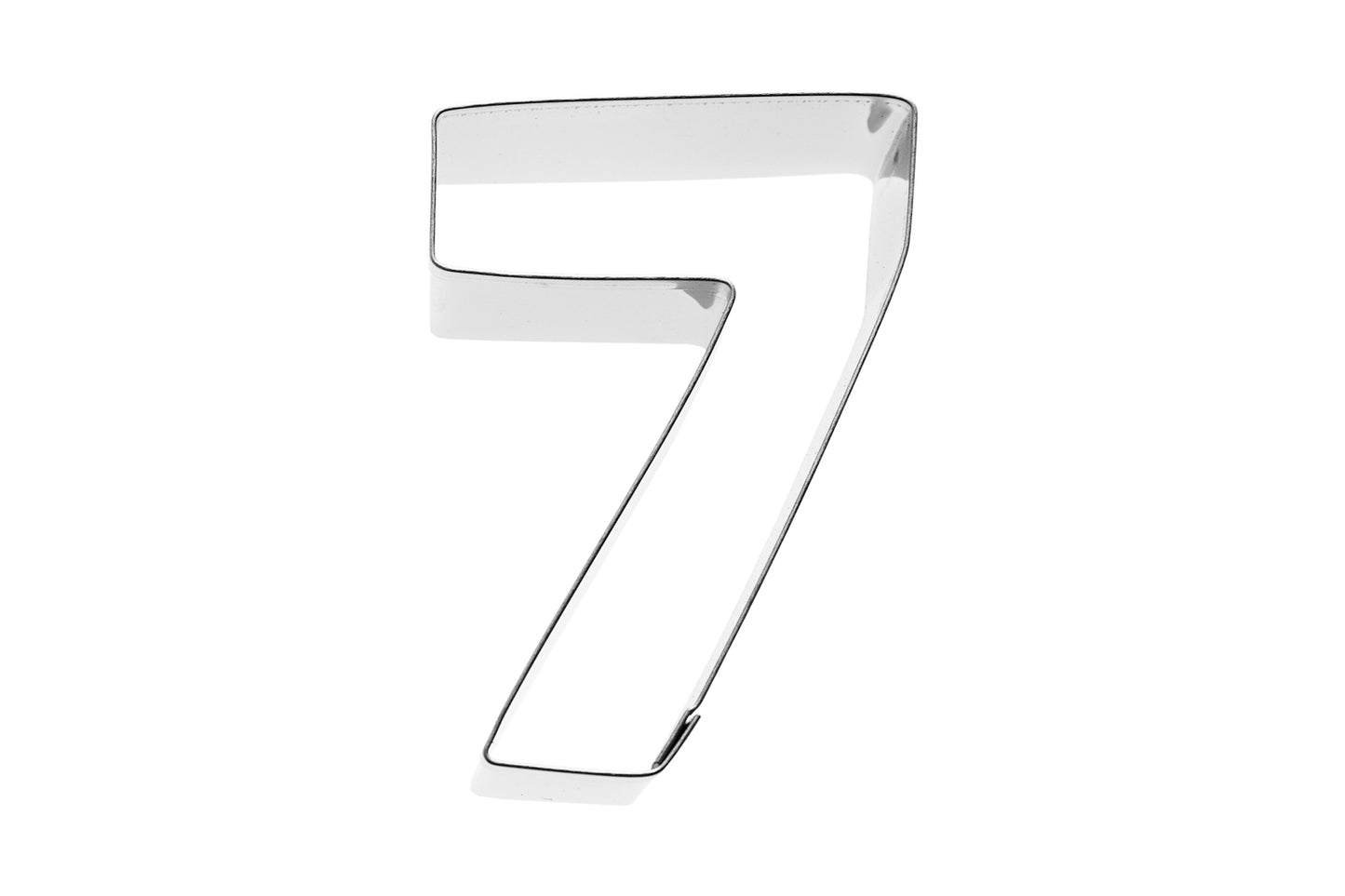 Ausstechform "Zahl 7", Edelstahl, 6 cm, 5st