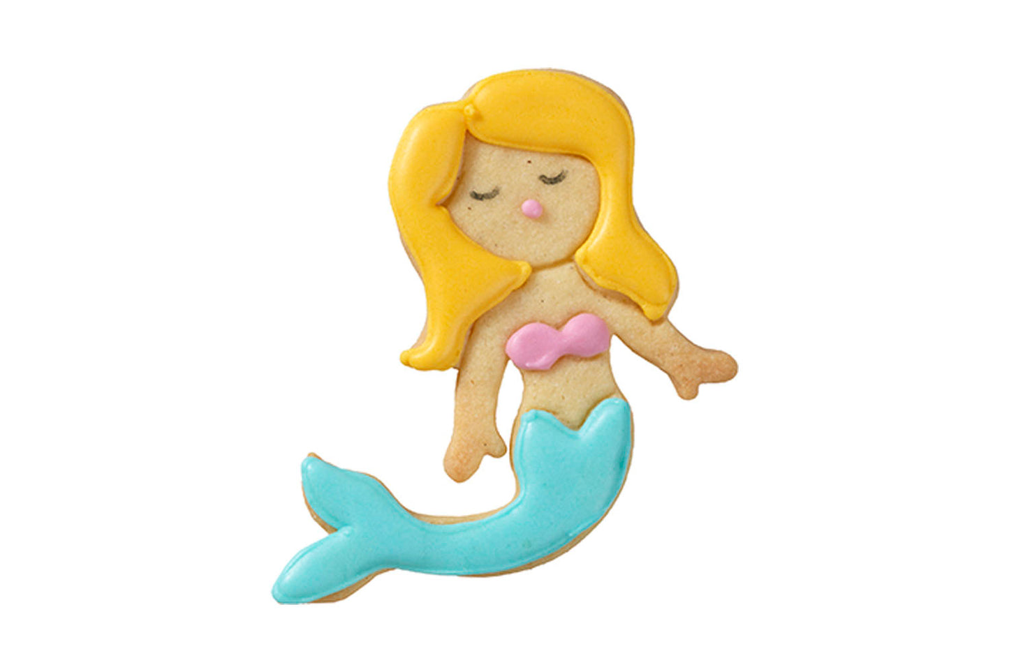 Ausstechform "Meerjungfrau schwimmend", Edelstahl, 9 cm, 5st