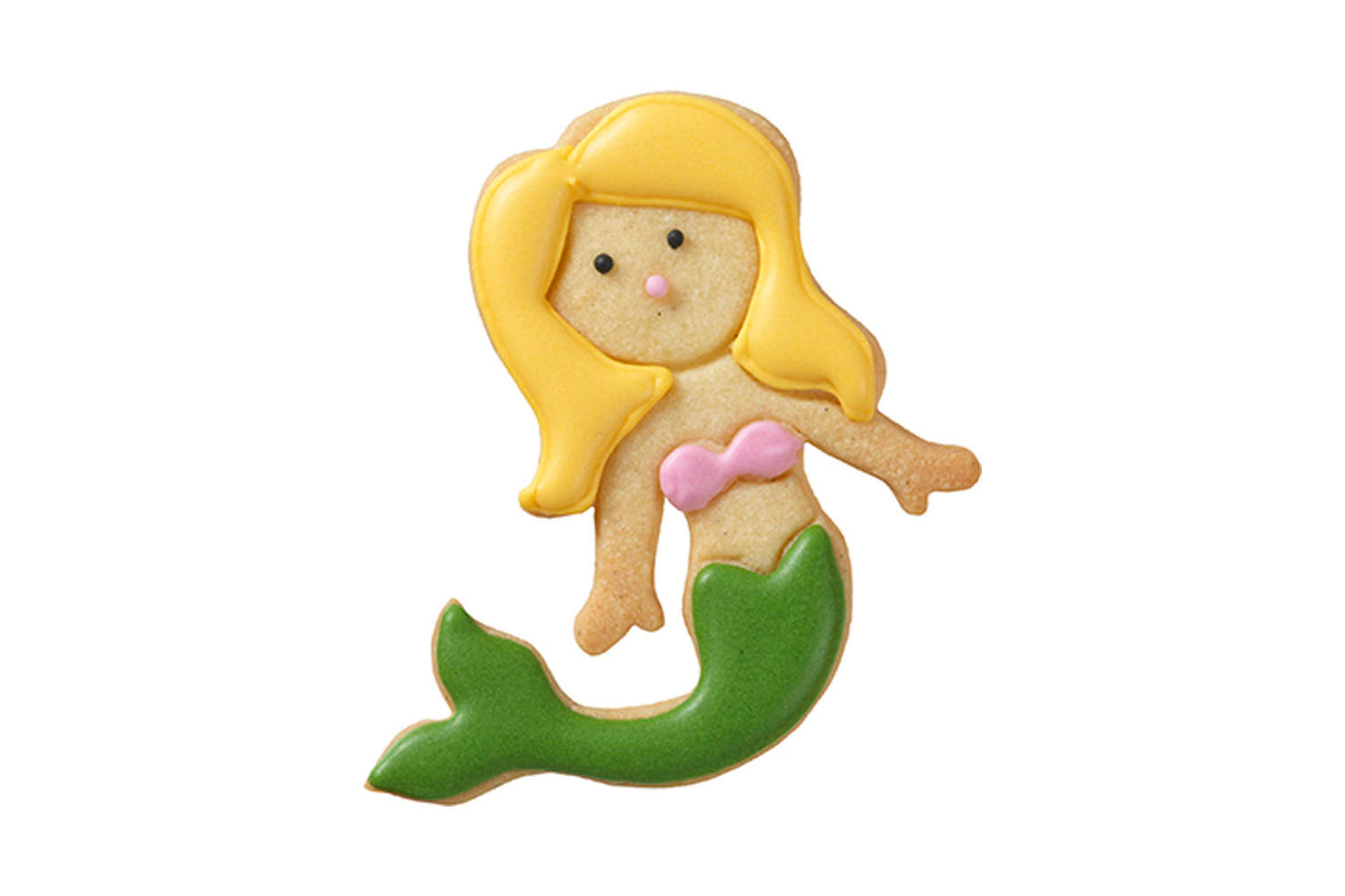 Ausstechform "Meerjungfrau schwimmend", Edelstahl, 9 cm, 5st