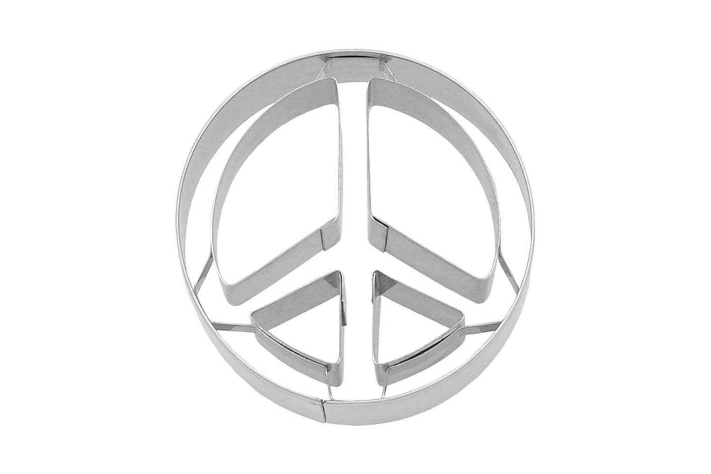 Ausstechform "Peace", Edelstahl, 6 cm, 5st