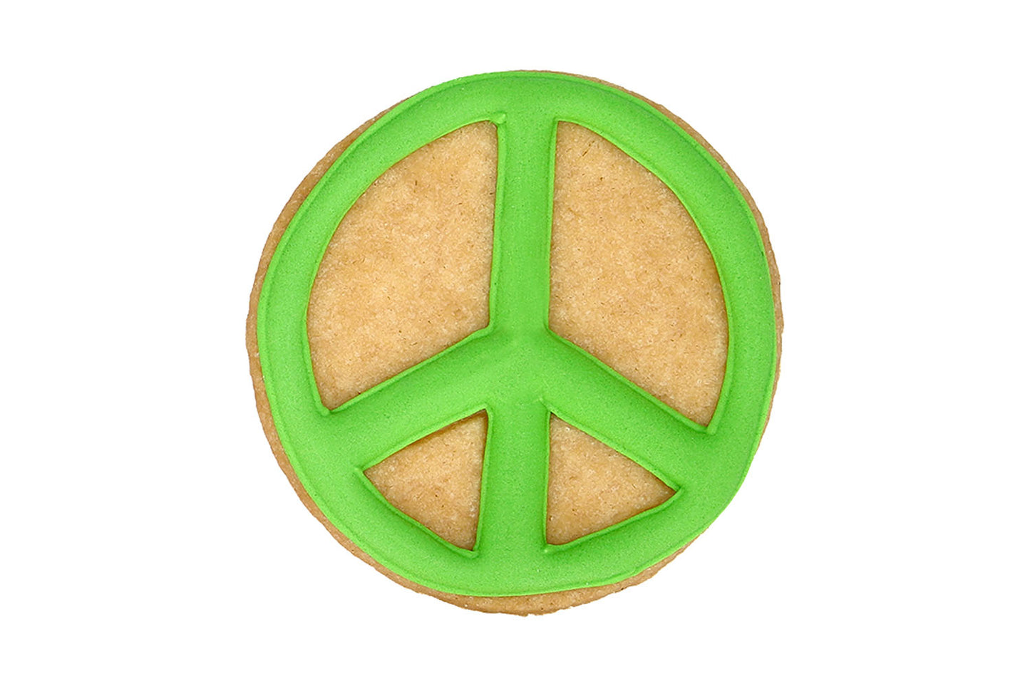 Ausstechform "Peace", Edelstahl, 6 cm, 5st