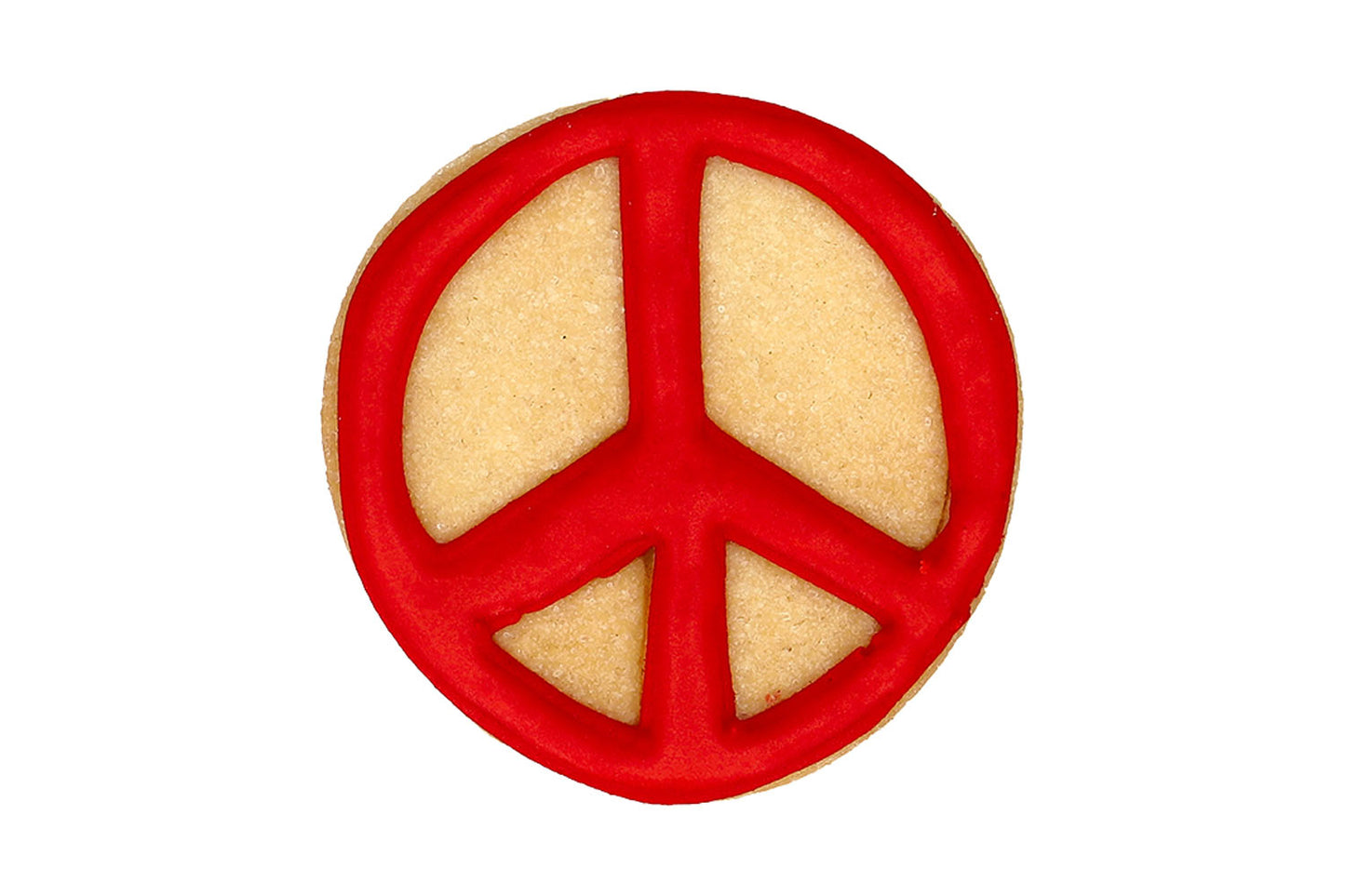 Ausstechform "Peace", Edelstahl, 6 cm, 5st