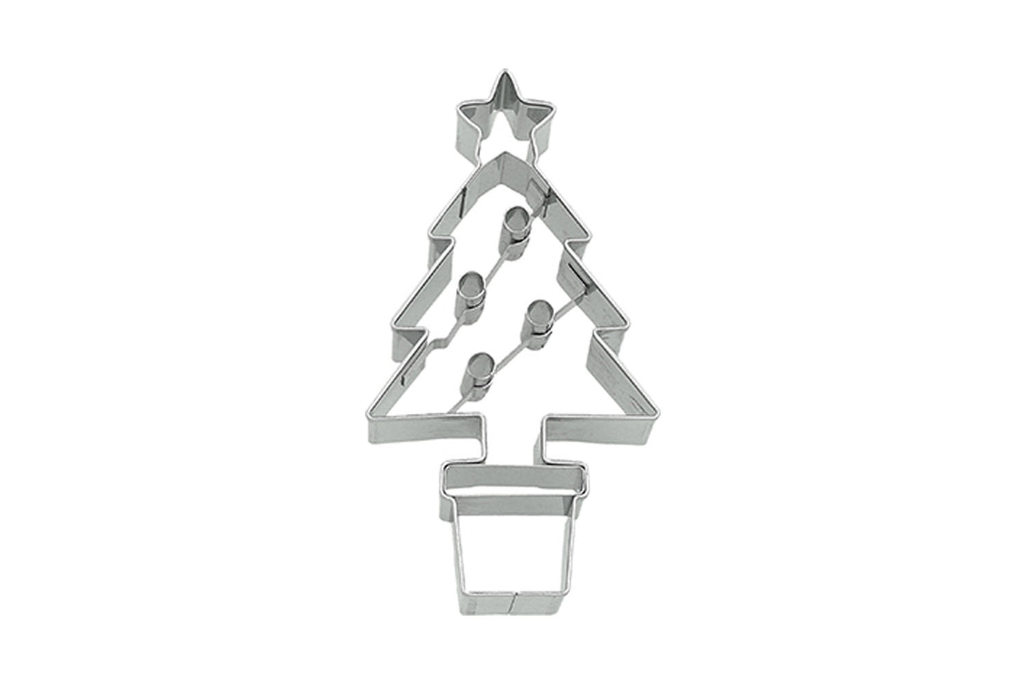 Ausstechform "Weihnachtsbaum", Edelstahl, 8,5 cm, 5st