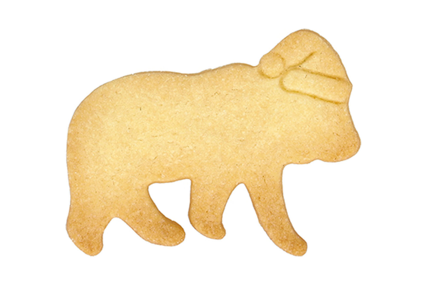 Ausstechform "Weihnachts-Eisbär", Edelstahl, 9 cm, 5st