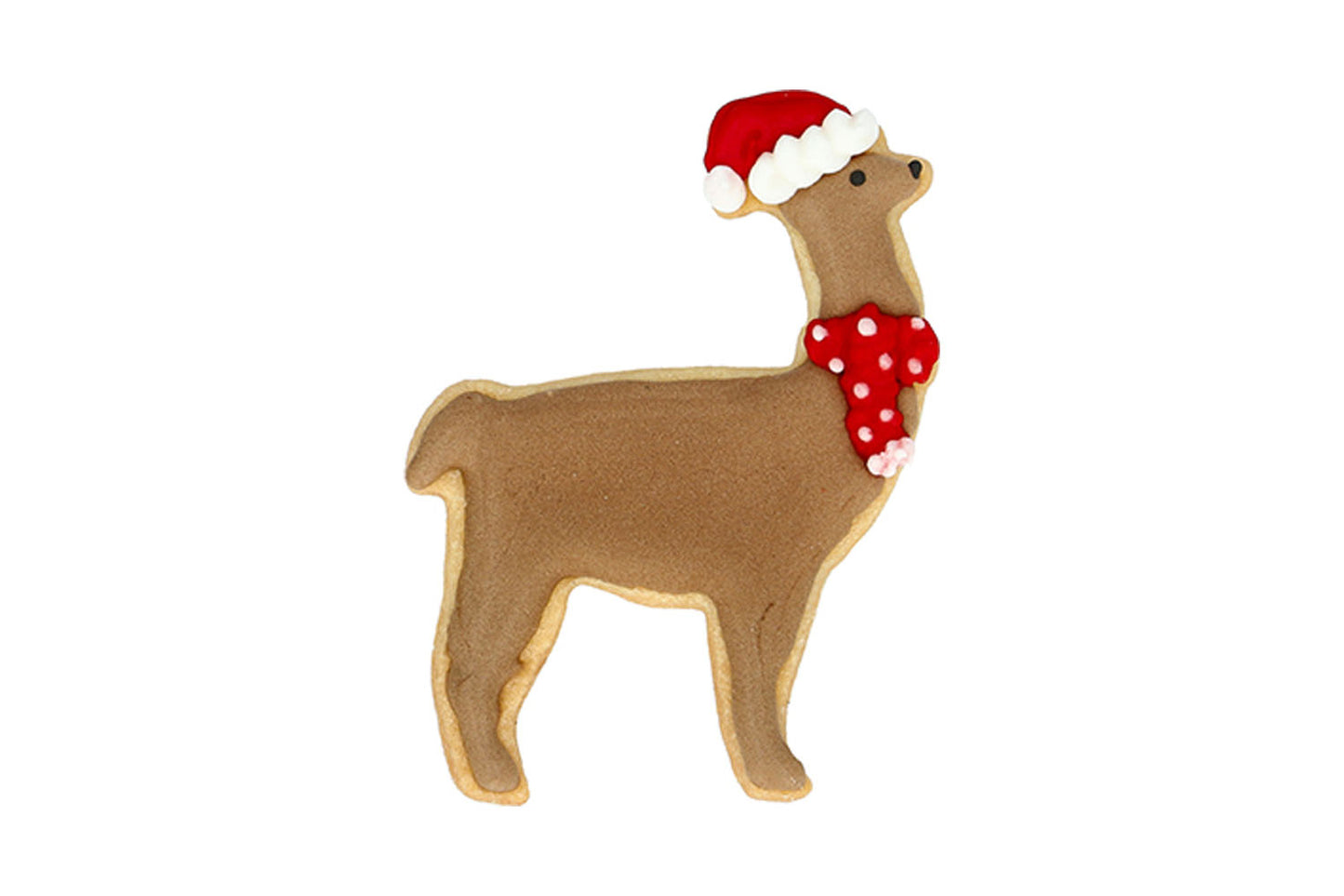 Ausstechform "Weihnachts-Lama", Edelstahl, 7,5 cm, 5st