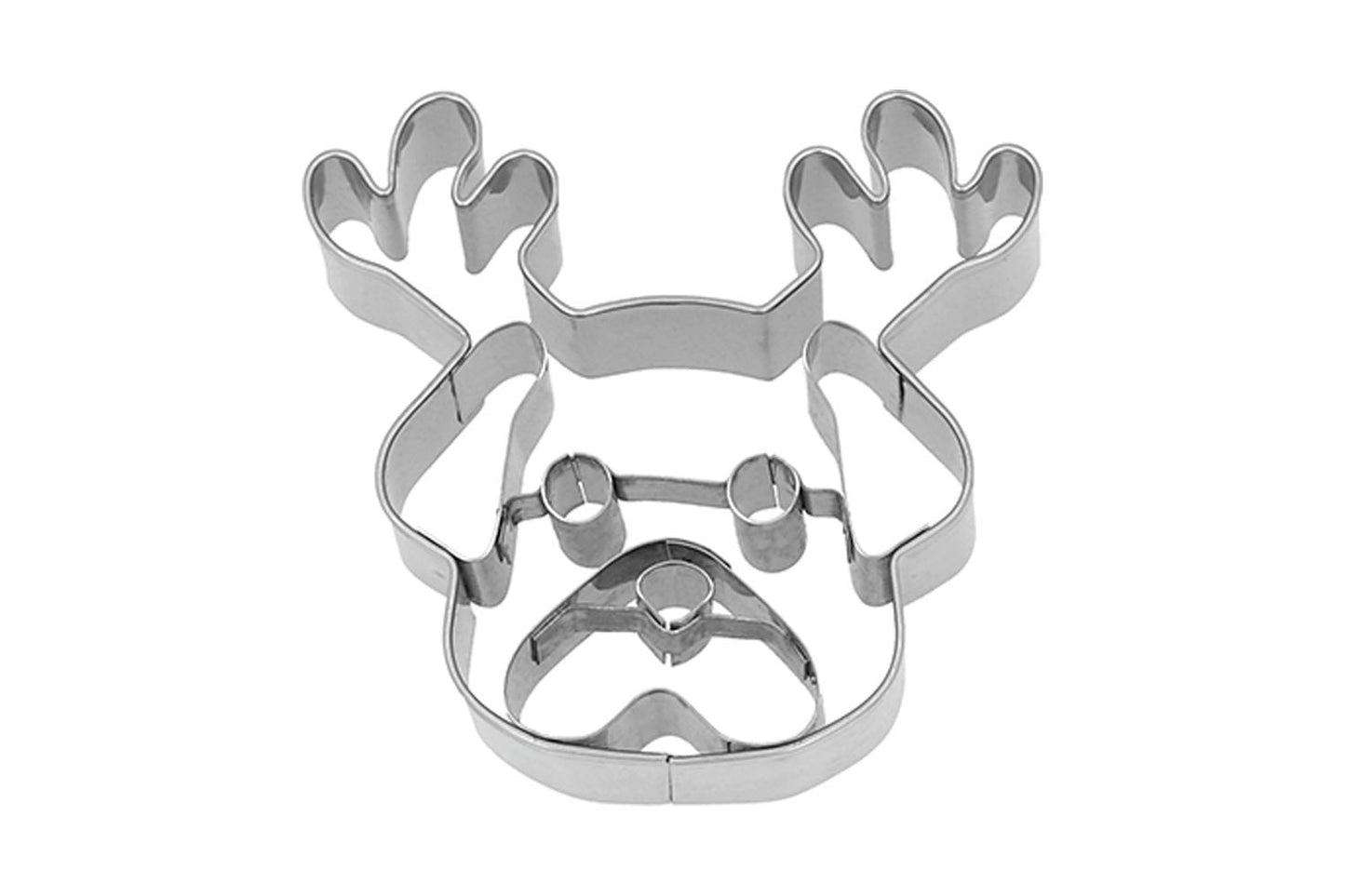 Ausstechform "Weihnachts-Mops", Edelstahl, 6,5 cm, 5st
