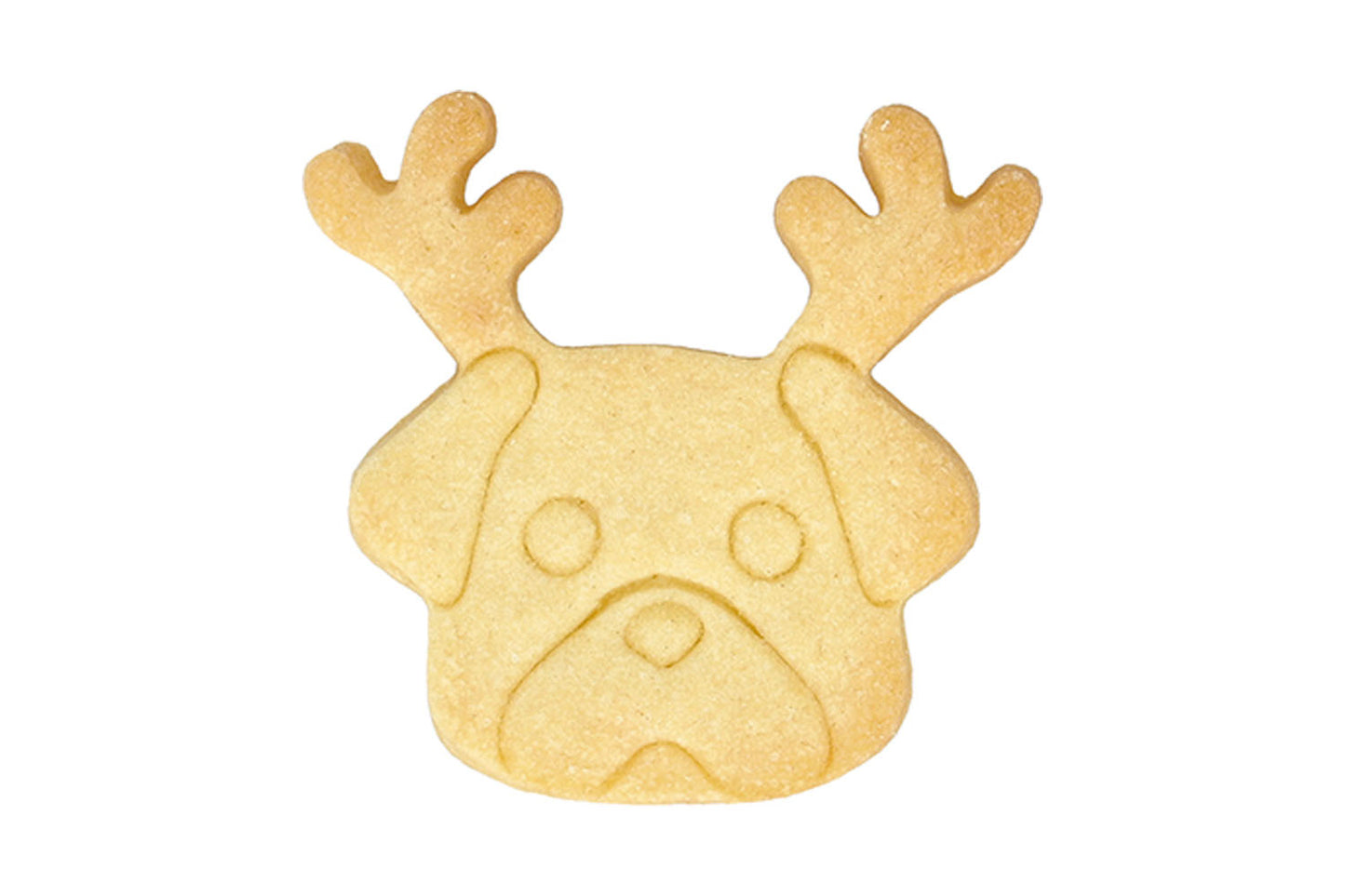 Ausstechform "Weihnachts-Mops", Edelstahl, 6,5 cm, 5st