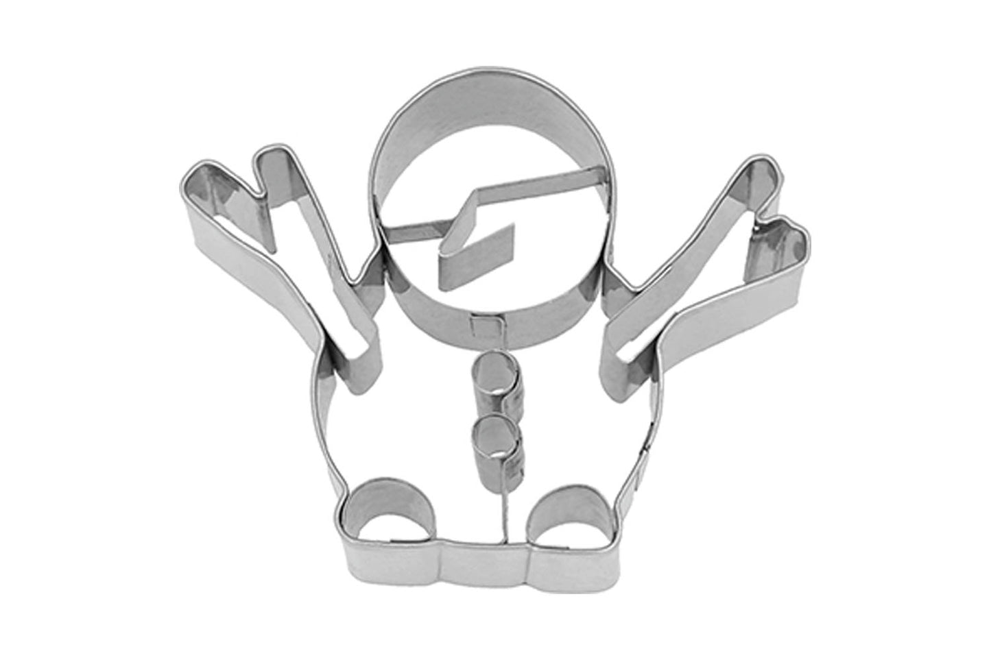 Ausstechform "Schneemann-Stockarme", Edelstahl, 7,5 cm, 5st