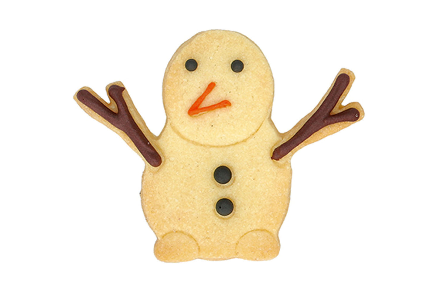 Ausstechform "Schneemann-Stockarme", Edelstahl, 7,5 cm, 5st