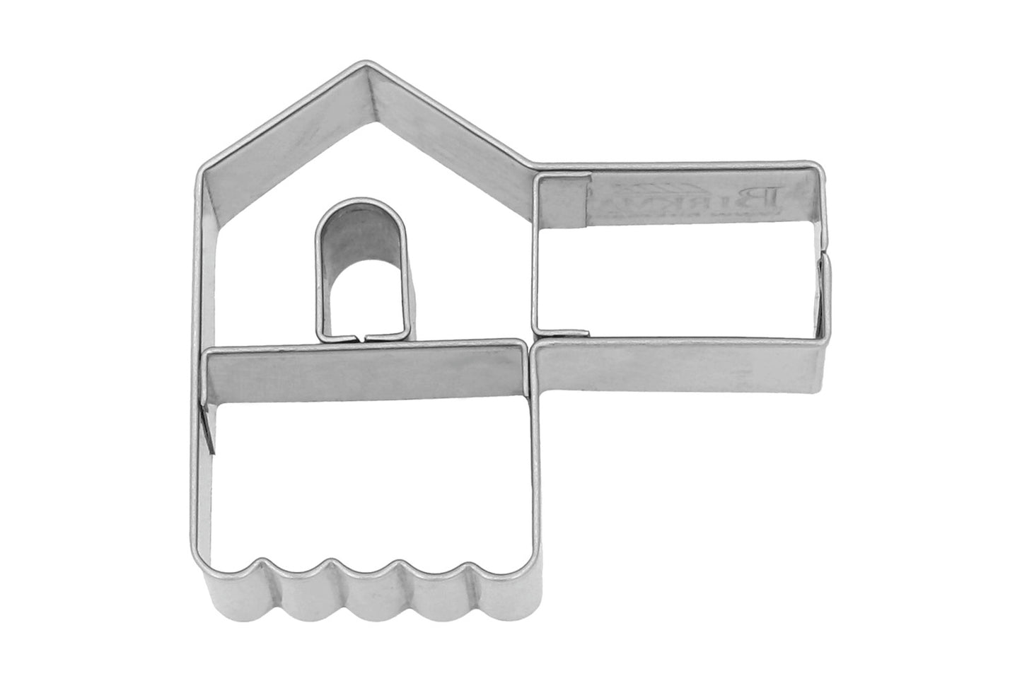 Ausstechform, "V.I.P. Lebkuchenhäuschen", Edelstahl, 6.5 cm, 5st