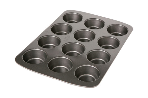 Easy Baking, Muffinform, Ø 7 cm, 37 x 26 cm, anthrazit
