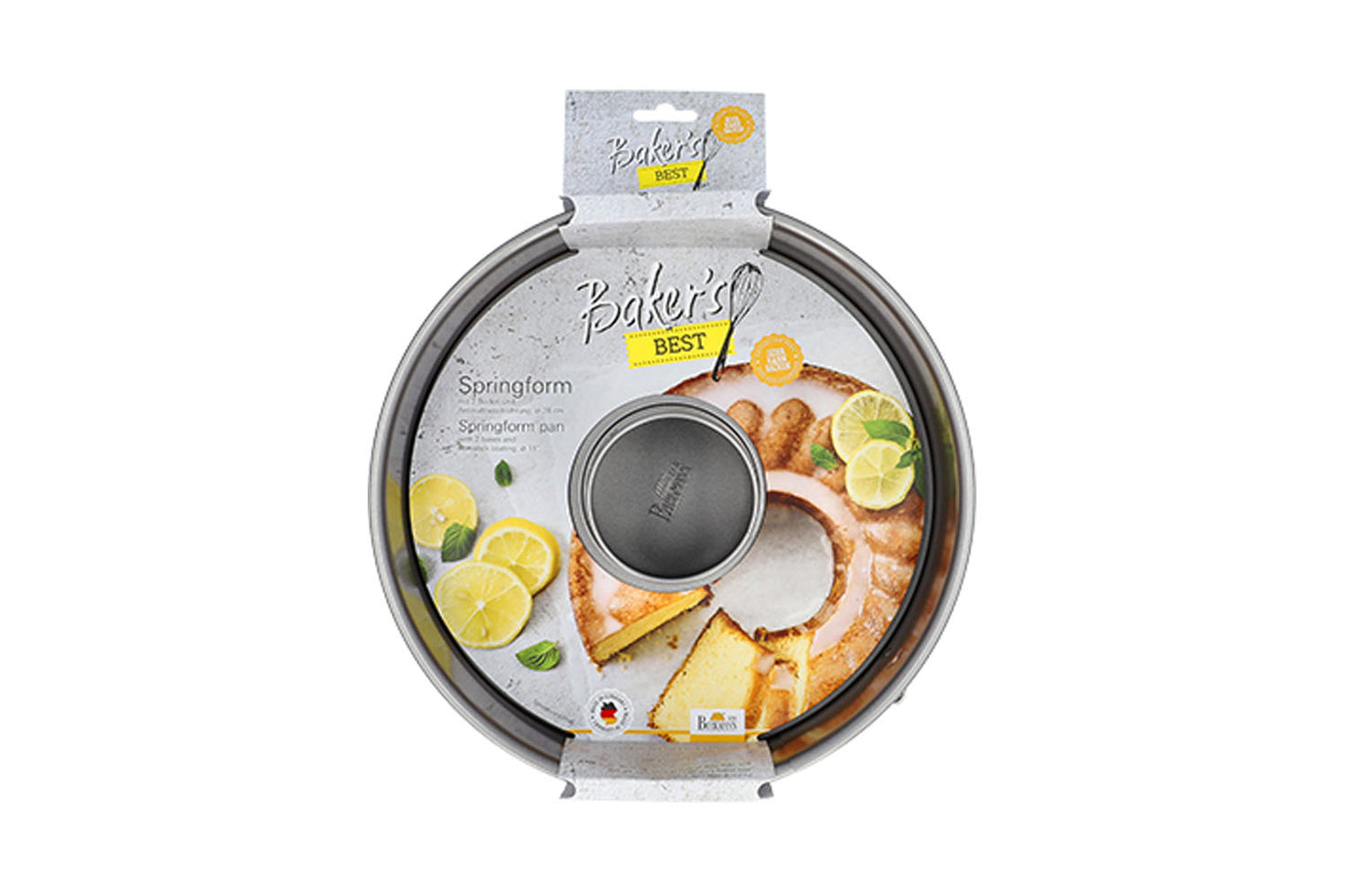 Bakers Best, Springform mit 2 Böden, Ø 28 cm, grau