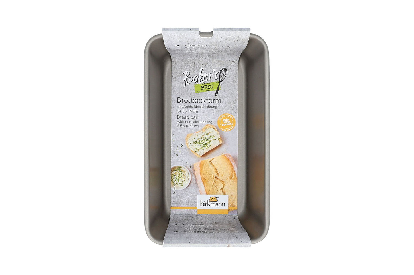 Bakers Best, Brotbackform, 24,5 x 14,8 cm, grau