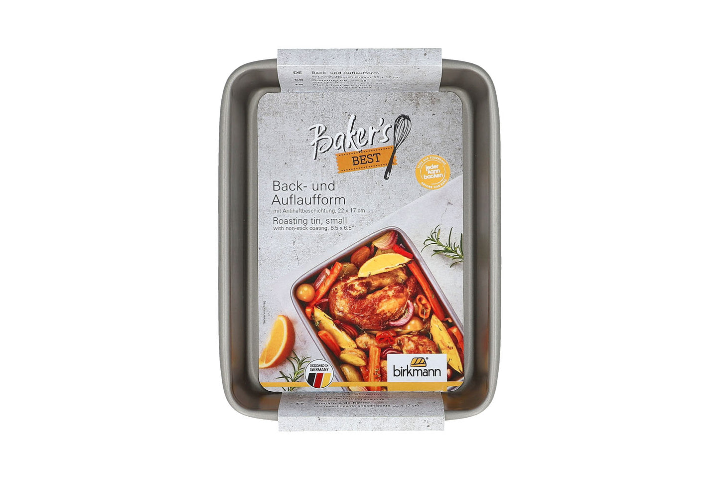 Bakers Best, Back- und Auflaufform, 40 x 28 cm, grau