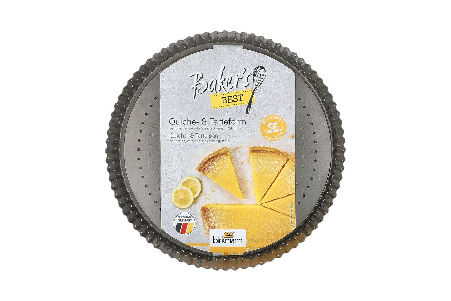 Bakers Best, Quiche- & Tarteform, Ø 24 cm, grau