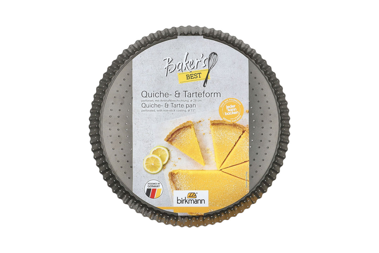 Bakers Best, Quiche- & Tarteform, Ø 28 cm, grau