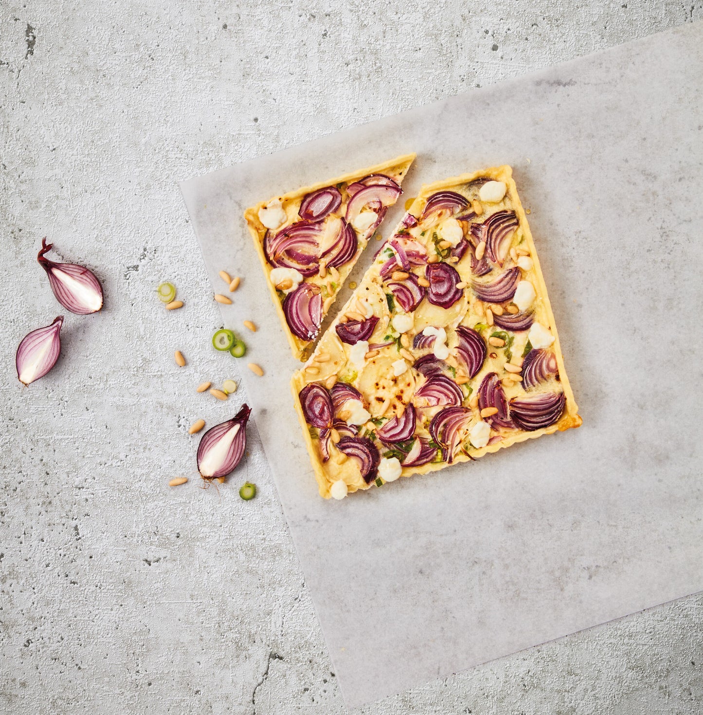 Bakers Best, Quiche- & Tarteform, 21 x 21 cm, grau