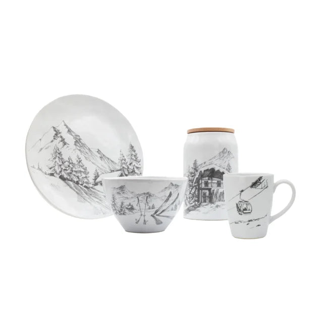 À Table – Schale Ski Weiss