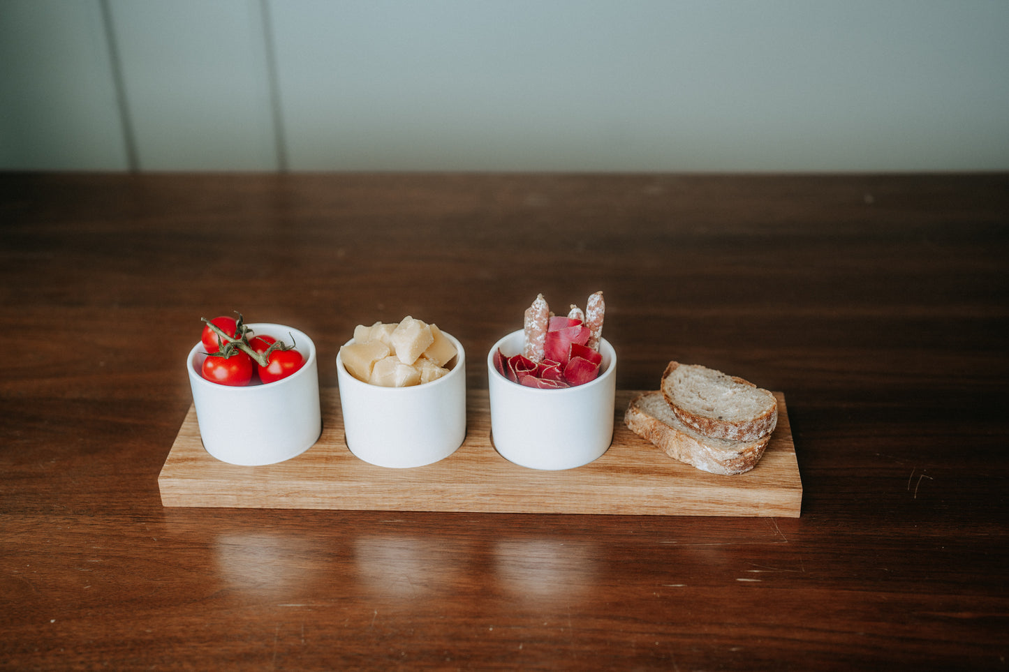Apéro-Set "Trio", klein, Eiche rustikal, 40 x 11 x 2 cm