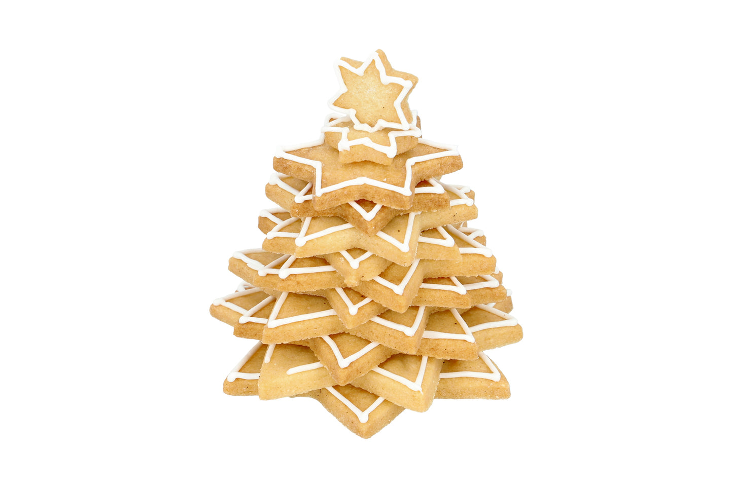 Ausstecher Set "Sterne" für Tannenbaum, Edelstahl, 6 teilig