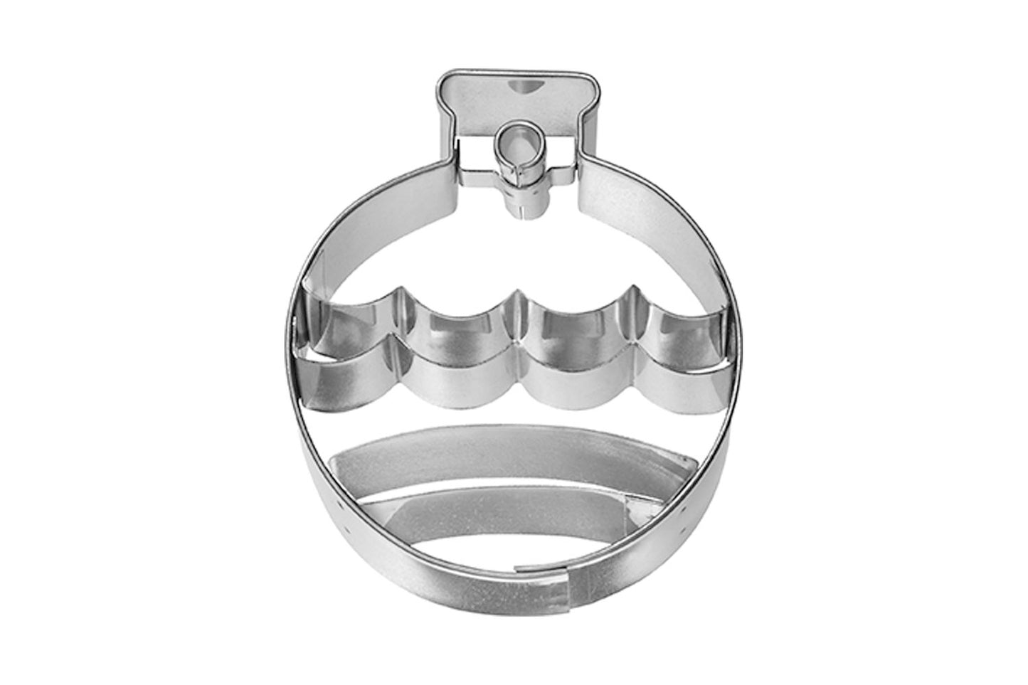 Ausstechform "Christbaumkugel", Edelstahl, 6,5 cm. 5st