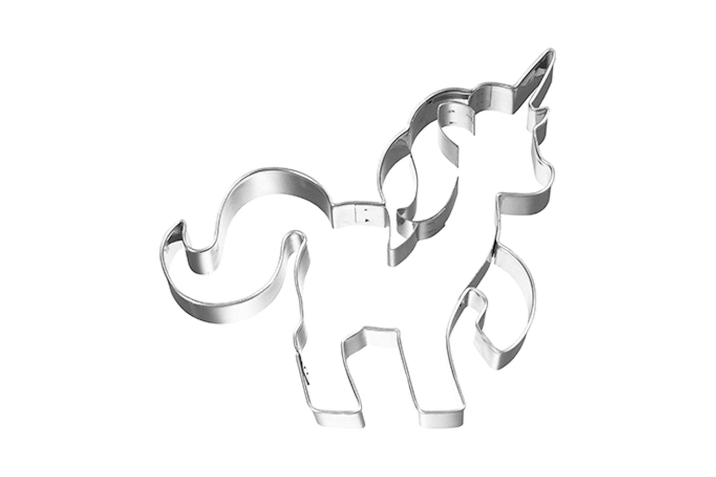 Ausstechform "Einhorn", Edelstahl, 10 cm, 5st