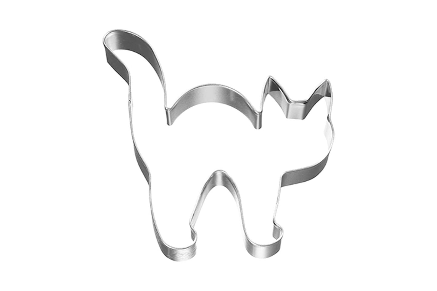 Ausstechform "Halloween Katze", Edelstahl, 8 cm, 5st