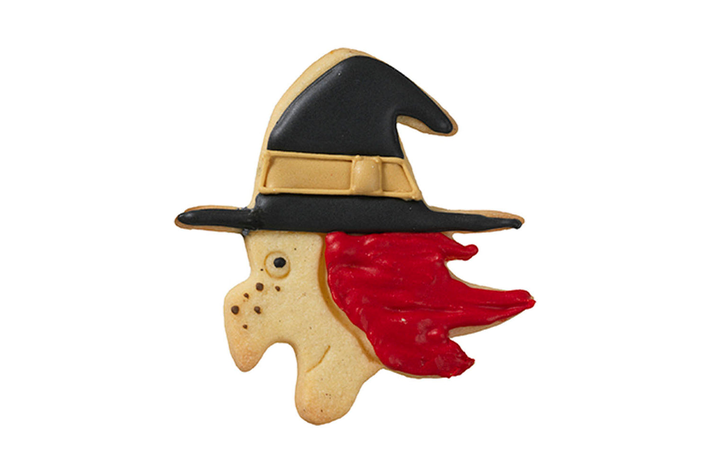 Ausstechform "Hexengesicht seitlich", Edelstahl, 8 cm, 5st
