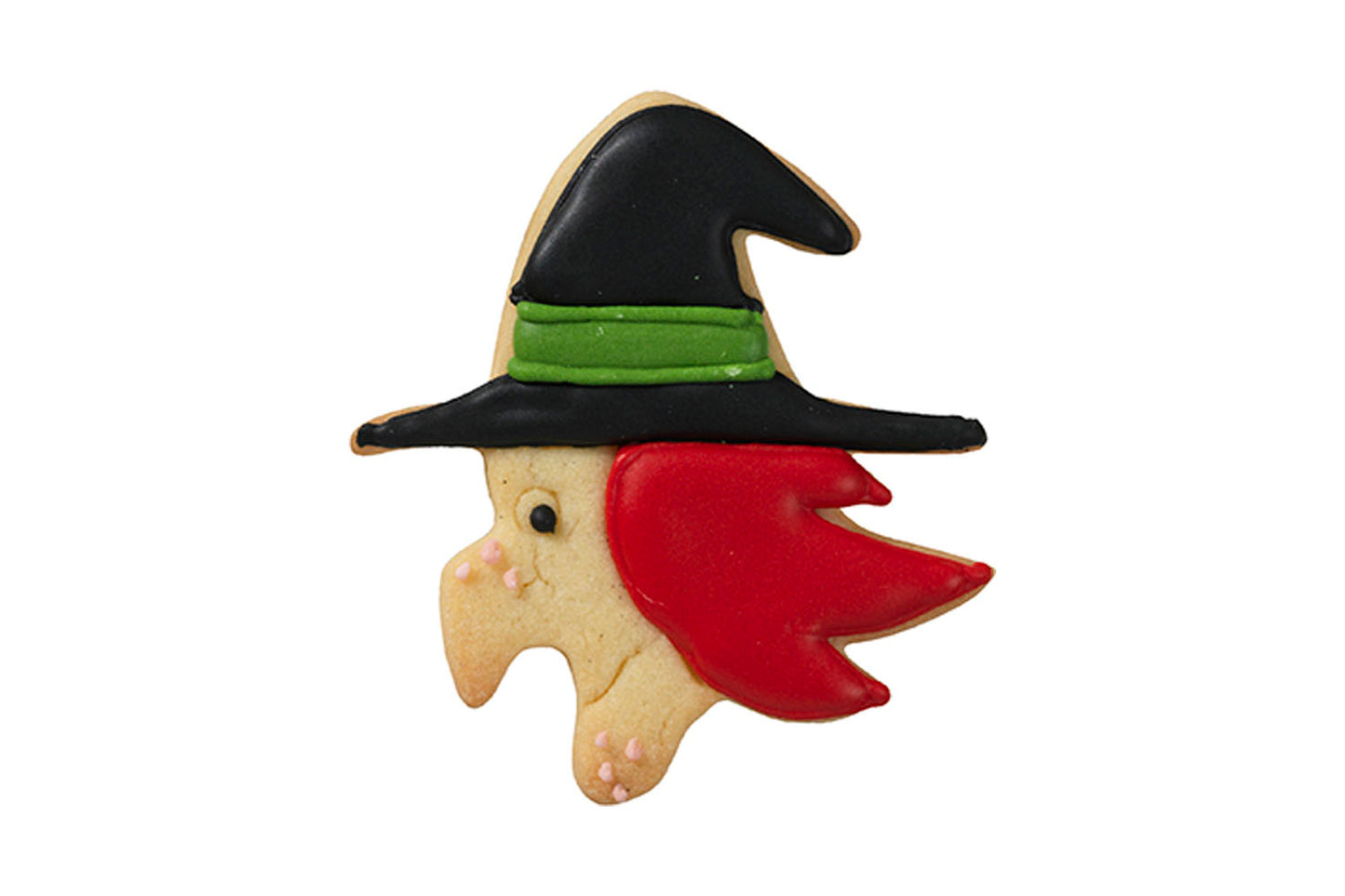 Ausstechform "Hexengesicht seitlich", Edelstahl, 8 cm, 5st